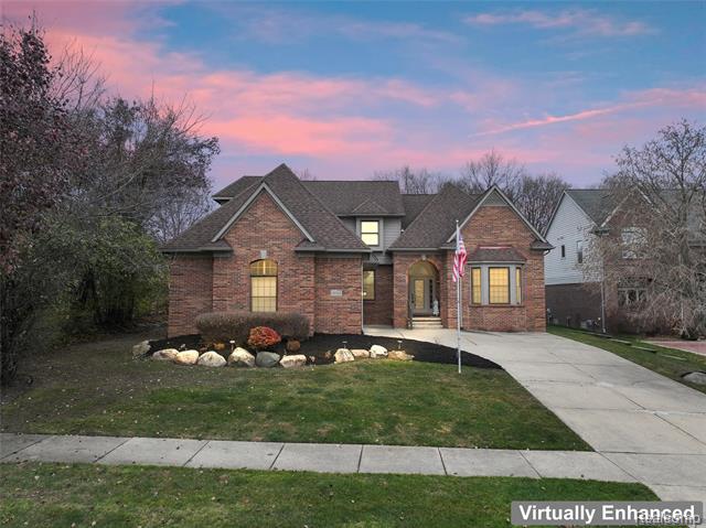 front view for 18282 Cascade Dr, Northville, Mi. 48168