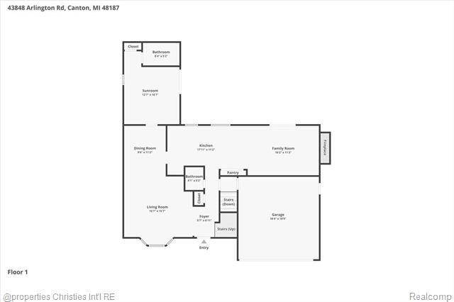 Builiding view forty eight for 43848 Arlington, Canton, MI. 48187