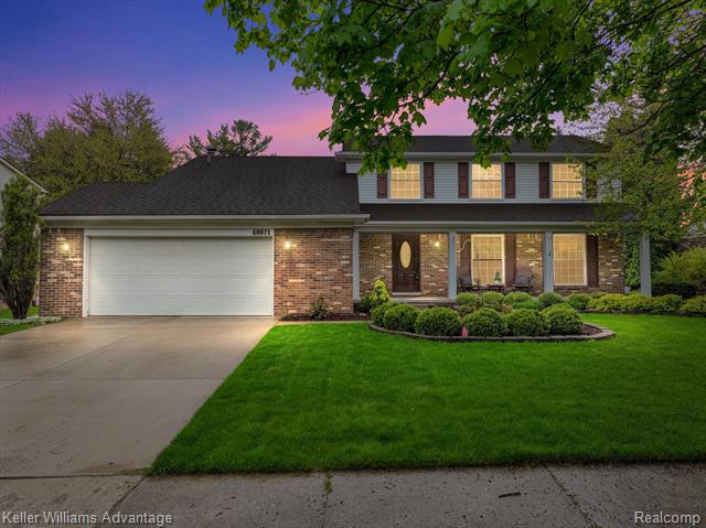 front view for 46671 Barrington Ct, Plymouth, Mi. 48170