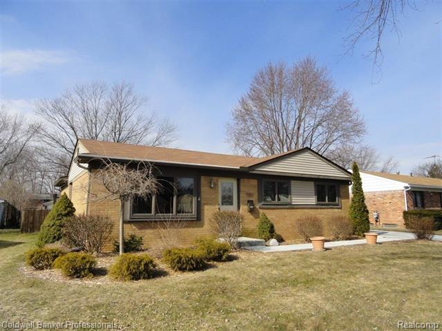 front view for 9183 Redbud, Plymouth, Mi. 48170