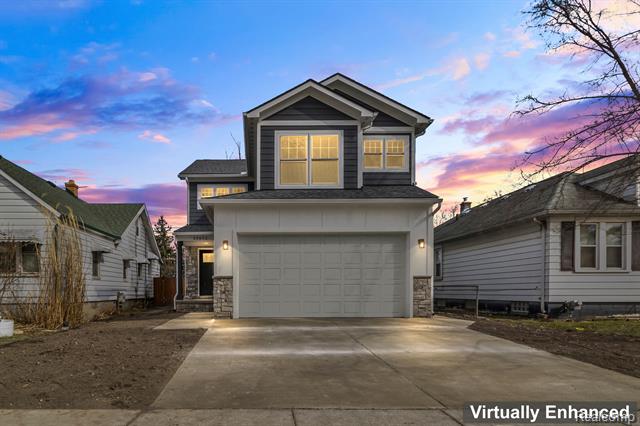 front view for 23092 Berdeno Ave, Hazel Park, Mi. 48030