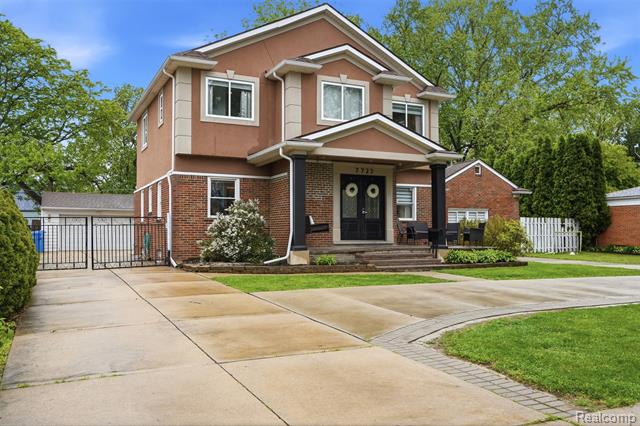 front view for 7723 Hazelton, Dearborn Heights, Mi. 48127