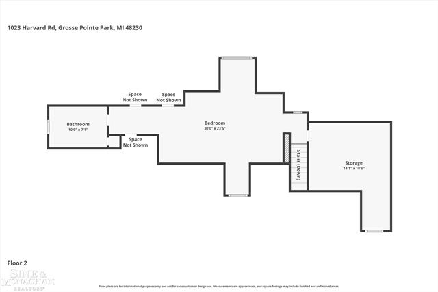 Builiding view thirty seven for 1023 Harvard, Grosse Pointe, MI. 48230