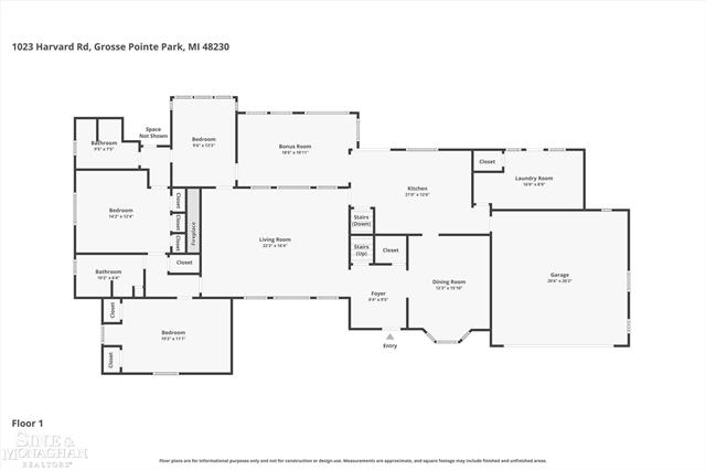 Builiding view thirty six for 1023 Harvard, Grosse Pointe, MI. 48230