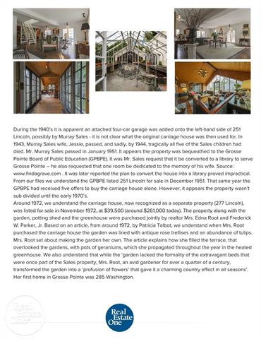 Builiding view sixty one for 277 Lincoln, Grosse Pointe, MI. 48230