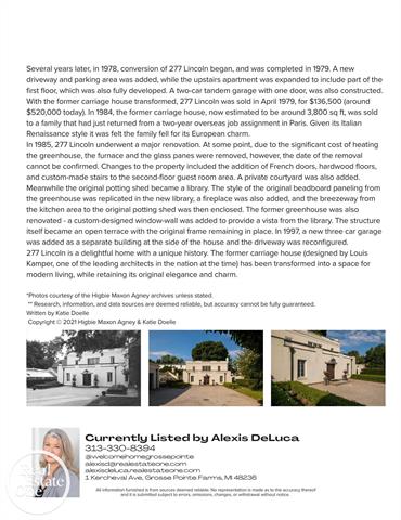 Builiding view sixty two for 277 Lincoln, Grosse Pointe, MI. 48230