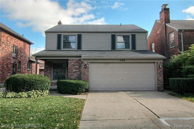 front view for 236 Fisher Rd, Grosse Pointe, Mi. 48230