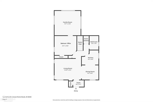 Builiding view thirty one for 1922 Oxford, Grosse Pointe, MI. 48236