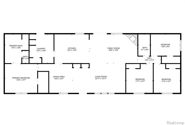 Builiding view thirty for 19074 Sumpter, Belleville, MI. 48111