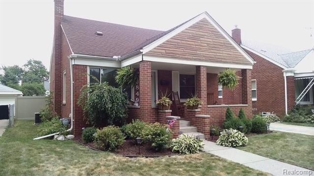 front view for 9849 Becker, Allen Park, Mi. 48101