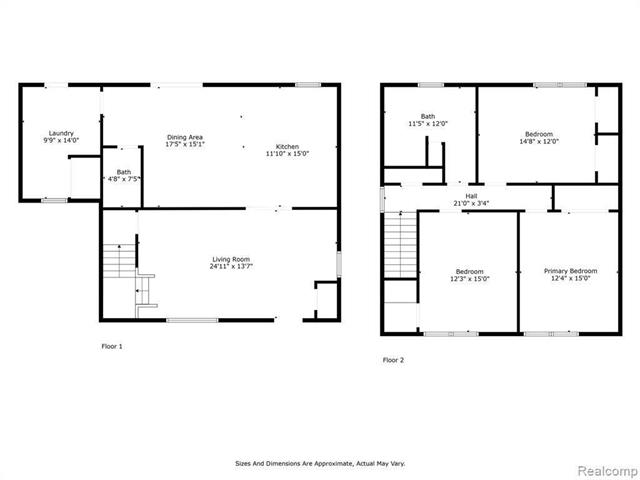 Builiding view fifty four for 3158 Lafayette, Trenton, MI. 48183