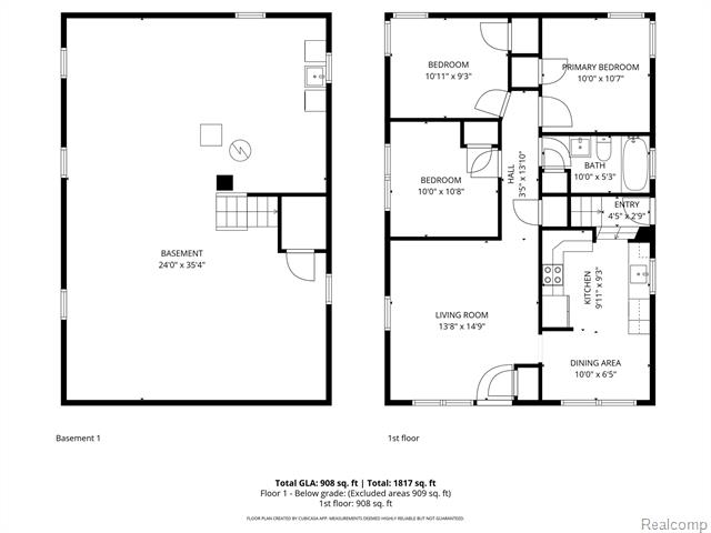 Builiding view nineteen for 816 London, Lincoln Park, MI. 48146