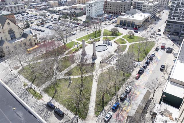 Builiding view seventy for 27 Library, Grand Rapids, MI. 49503