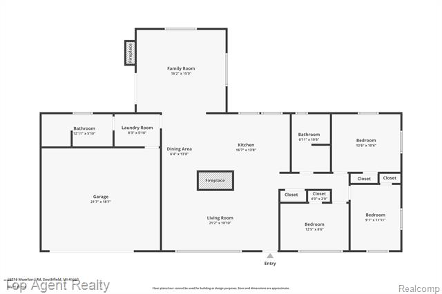 Builiding view forty four for 25216 Muerland, Southfield, MI. 48033