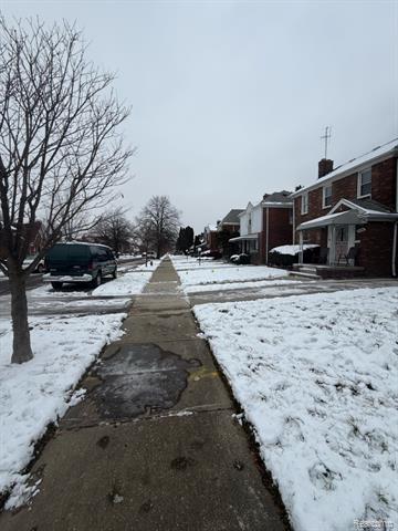 Builiding view three for 9180 Hartwell, Detroit, MI. 48228