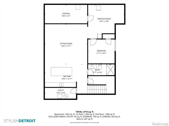 Builiding view forty six for 709 S Blair, Royal Oak, MI. 48067