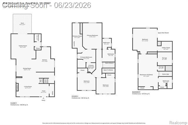 Builiding view fifty three for 818 Mohawk, Royal Oak, MI. 48067
