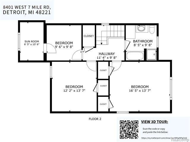 Builiding view fifty two for 8401 7 Mile Road, Detroit, MI. 48221