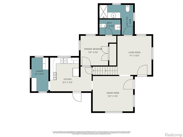 Builiding view seventeen for 209 Marquette St., Durand, MI. 48429