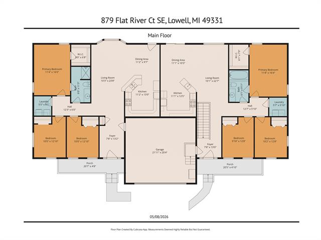 Builiding view forty five for 879 Flat River, Lowell, MI. 49331