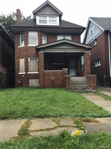 front view for 4443 Oregon Street, Detroit, Mi. 48204