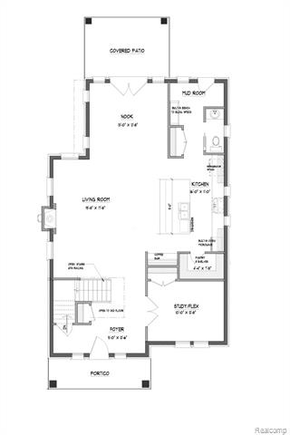 Builiding view one for 415 N Gainsborough, Royal Oak, MI. 48067
