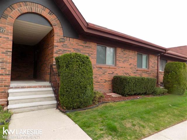 front view for 38683 Harrison Creek, Harrison Township, Mi. 48045