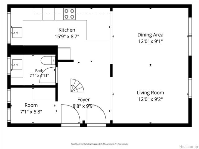Builiding view twenty three for 7750 3Rd, Detroit, MI. 48202