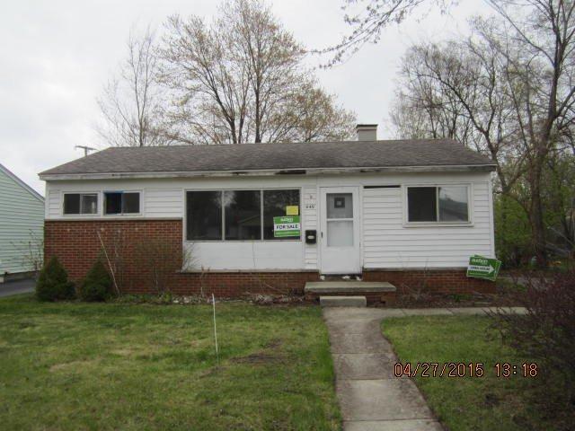 front view for 449 Hayes Street, Ypsilanti, Mi. 48198