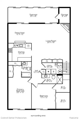 Builiding view five for 18025 University Park, Livonia, MI. 48152