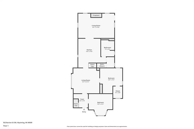 Builiding view seventeen for 922 Burton, Wyoming, MI. 49509