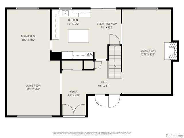 Builiding view eighteen for 22180 Ivanhoe, Southfield, MI. 48034