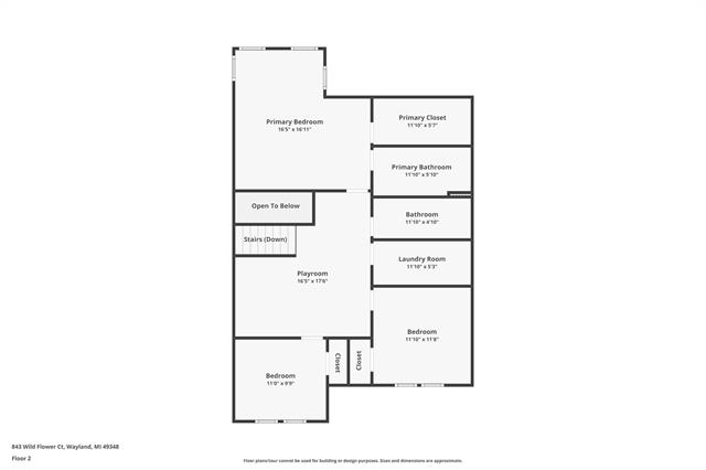 Builiding view twenty five for 843 Wild Flower, Wayland, MI. 49348