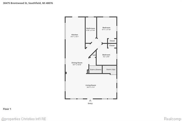 Builiding view forty one for 30475 Brentwood, Southfield, MI. 48076
