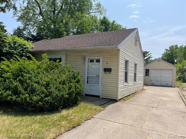 front view for 206 E Windemere Ave, Royal Oak, Mi. 48073