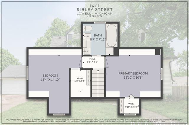 Builiding view forty five for 1401 Sibley, Lowell, MI. 49331
