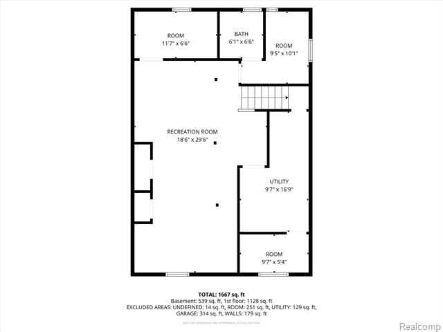 Builiding view thirty one for 1622 Huron, Royal Oak, MI. 48073