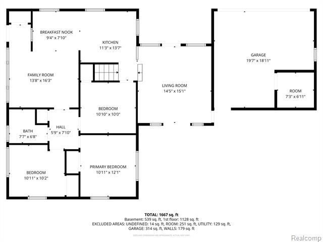 Builiding view thirty for 1622 Huron, Royal Oak, MI. 48073