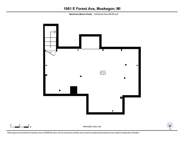 Builiding view nineteen for 1061 Forest, Muskegon, MI. 49442