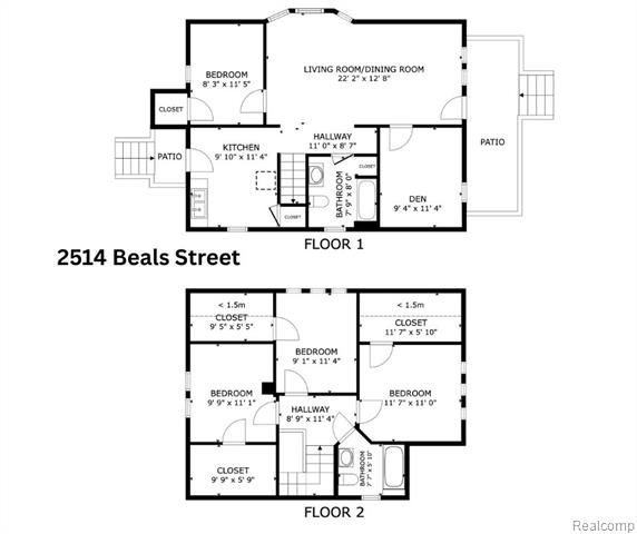 Builiding view twenty three for 2514 Beals, Detroit, MI. 48214