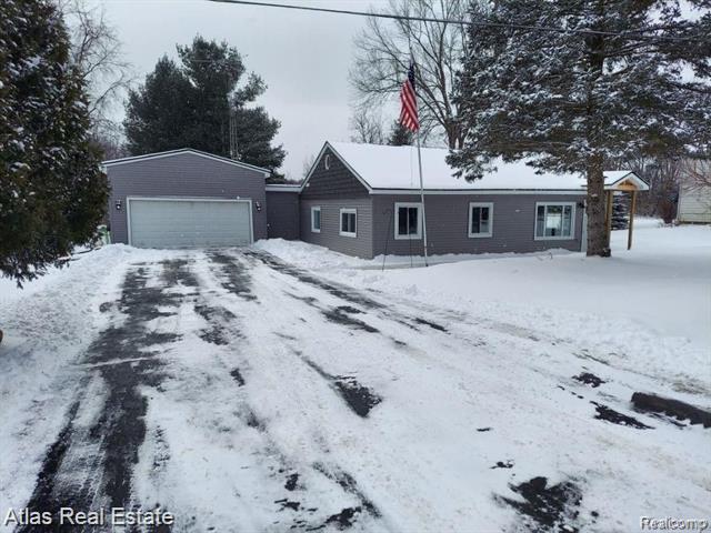 front view for 8382 Baldwin, Goodrich, Mi. 48438