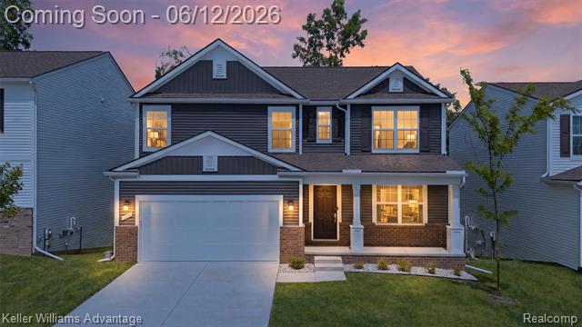 front view for 6134 Fieldstone Circle, South Lyon, Mi. 48178