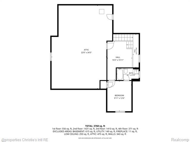 Builiding view eighty for 3205 Sherbourne, Detroit, MI. 48221