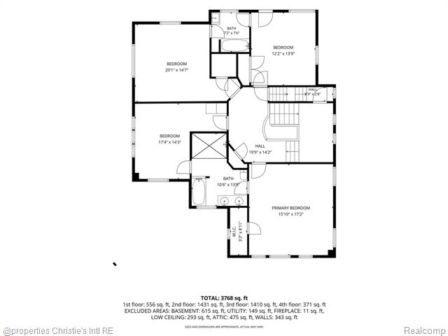 Builiding view seventy nine for 3205 Sherbourne, Detroit, MI. 48221