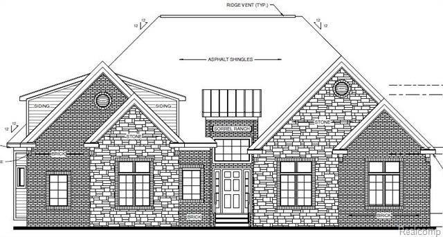front view for 72859 Sorrel Dr, Romeo, Mi. 48065