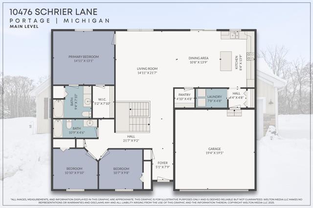 Builiding view forty four for 10476 Schrier, Portage, MI. 49024