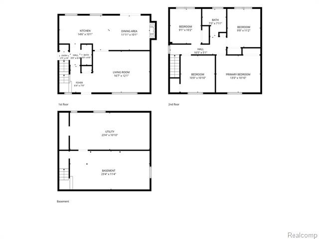 Builiding view forty seven for 754 W Baker, Clawson, MI. 48017