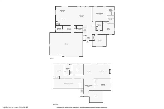 Builiding view fifty five for 3899 Chester, Hudsonville, MI. 49426