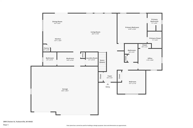 Builiding view fifty three for 3899 Chester, Hudsonville, MI. 49426