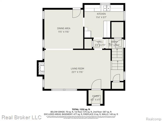 Builiding view twenty four for 3829 Harvard, Detroit, MI. 48224